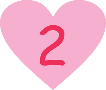 Heart with Number 2