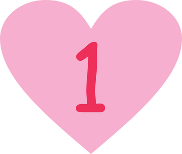 Heart with Number 1